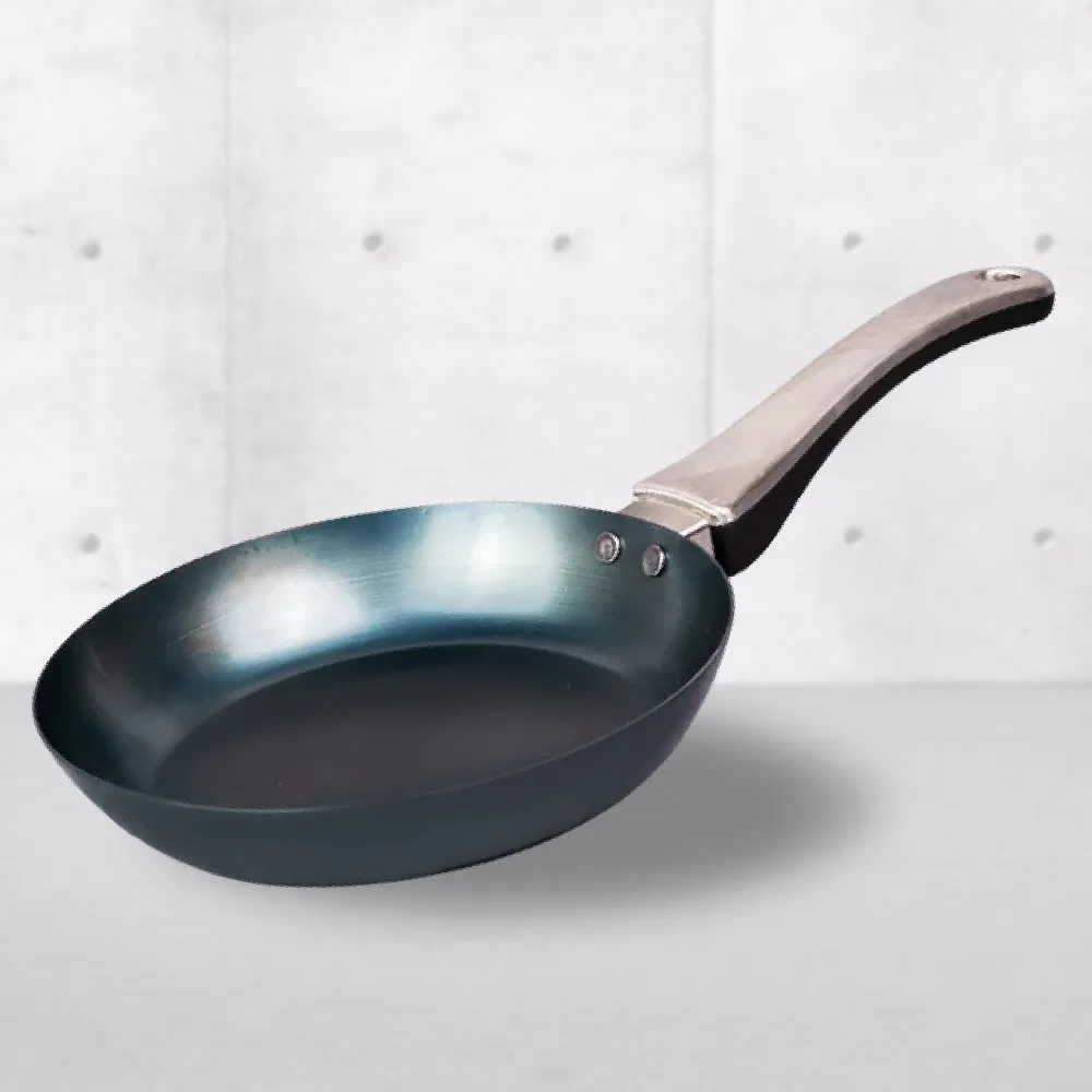 【藤田金屬】GARTEN職人製鐵平底鍋 深煎鍋 24cm 日本製  IH爐可用鍋(不挑爐具 無塗層 平底鍋)