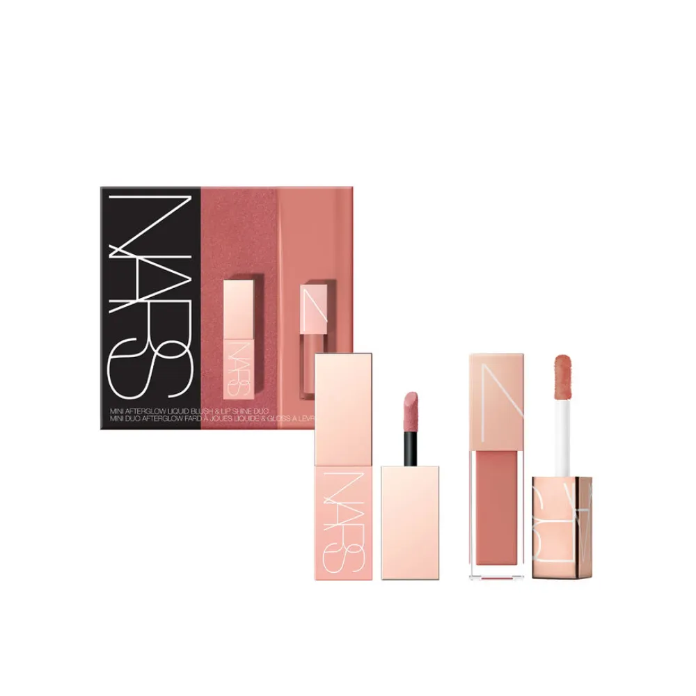 【NARS】迷你激情過後唇頰2入禮盒(腮紅露Dolce Vita+嫩唇露Chelsea girls)