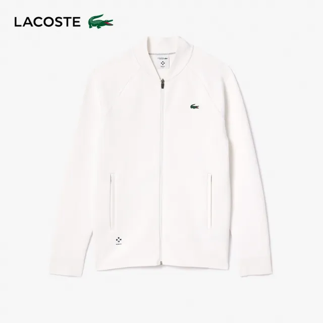 【LACOSTE】男裝-Daniil Medvedev速乾網球夾克(白色)