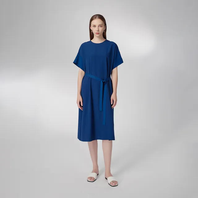 【giordano ladies】24SS_綁帶落肩洋裝(02464032)