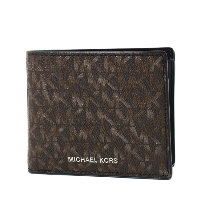 Michael Kors 男款 鏤空LOGO荔枝紋零錢袋短夾