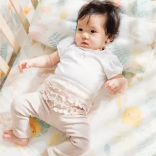 【Piyo Piyo 黃色小鴨】體感瞬涼嬰兒床包(嬰兒床替換 120x60)