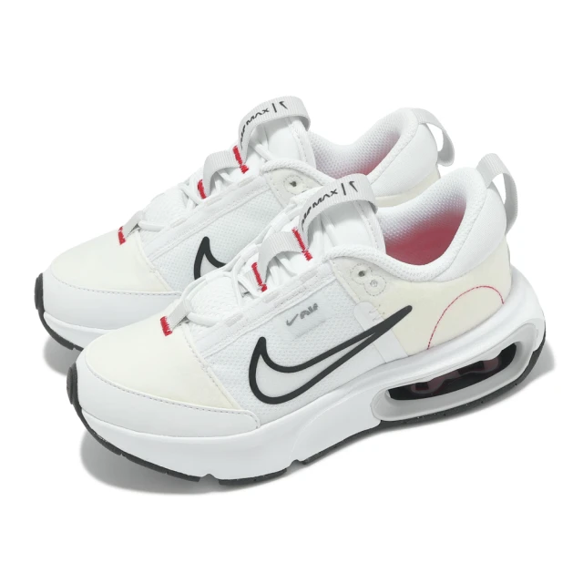 NIKE 耐吉NIKE 耐吉 慢跑鞋 Air Max Intrlk PS 中童 白 黑 氣墊 緩衝 小朋友 運動鞋(DC9289-100)