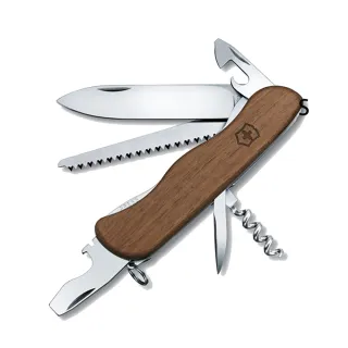 【VICTORINOX 瑞士維氏】Forester Wood10用瑞士刀/胡桃木(0.8361.63)