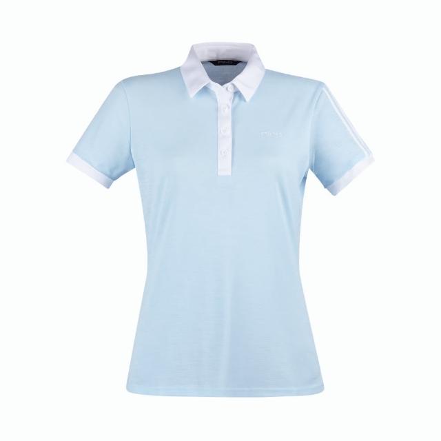 【PING】女款透氣吸濕排汗高爾夫短袖POLO衫-藍(GOLF/高爾夫球衫/RA24111-53)