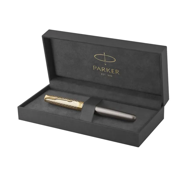 【PARKER】派克 卓爾 先鋒系列 金蓋 18k金鋼筆 f尖(Sonnet)