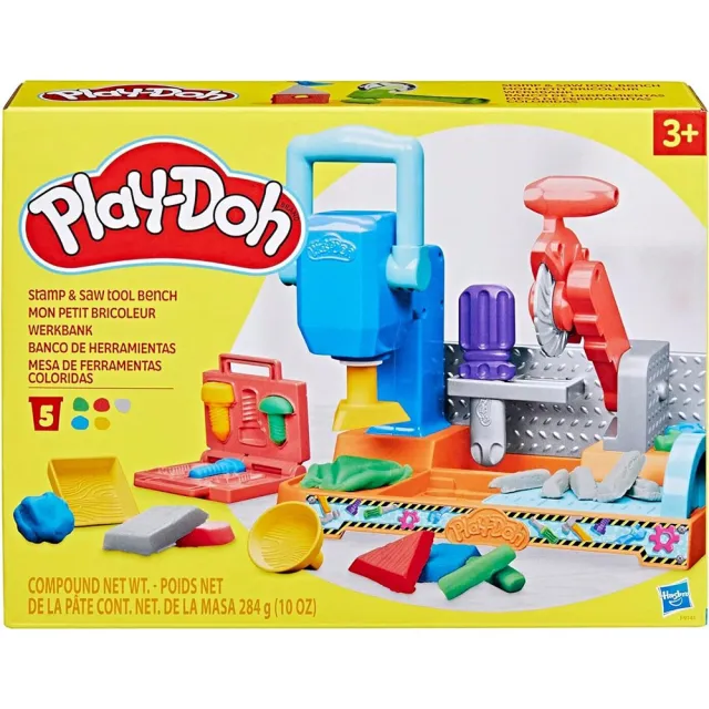 【PLAYDOH 培樂多】印章與鋸子工作台遊戲組 F9141