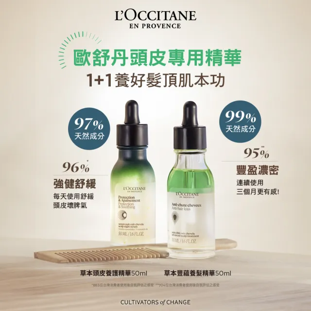 【L’Occitane 歐舒丹】官方直營 草本頭皮養護精華50ml