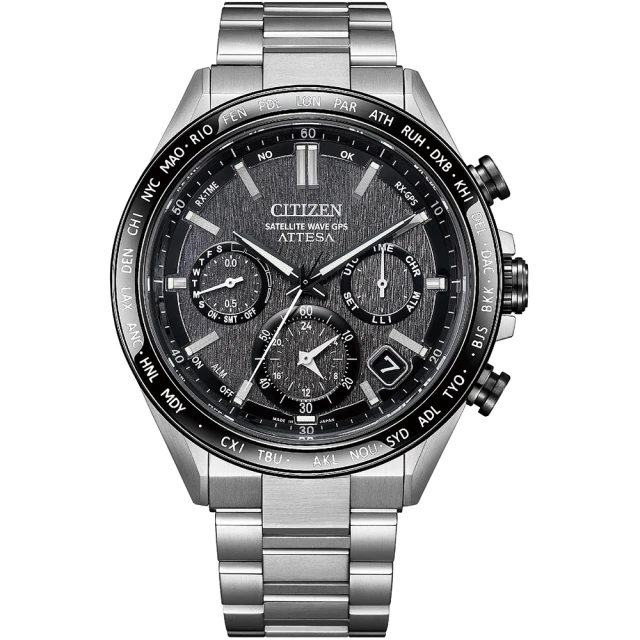 CITIZEN 星辰 官方授權 GPS衛星對時光動能鈦金屬手錶-44.6mm 禮物(CC4058-67X)