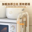 【慢慢家居】層高無段調節-可伸縮太空鋁超耐重微波爐置物收納架(電器架 微波爐架 置物架 收納架)
