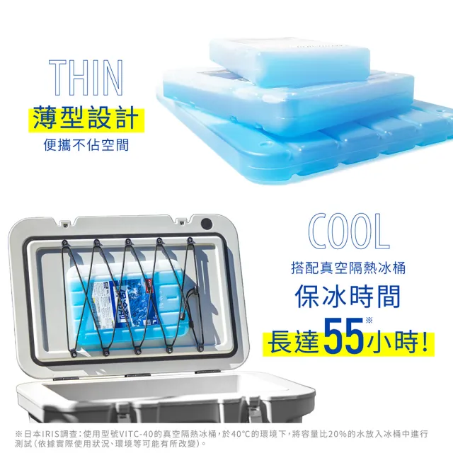 【IRIS】日本製保冰磚五入組500g CKB-500(五入組/露營/保冰/保冷/保冰劑/冰塊磚/烤肉/釣魚)