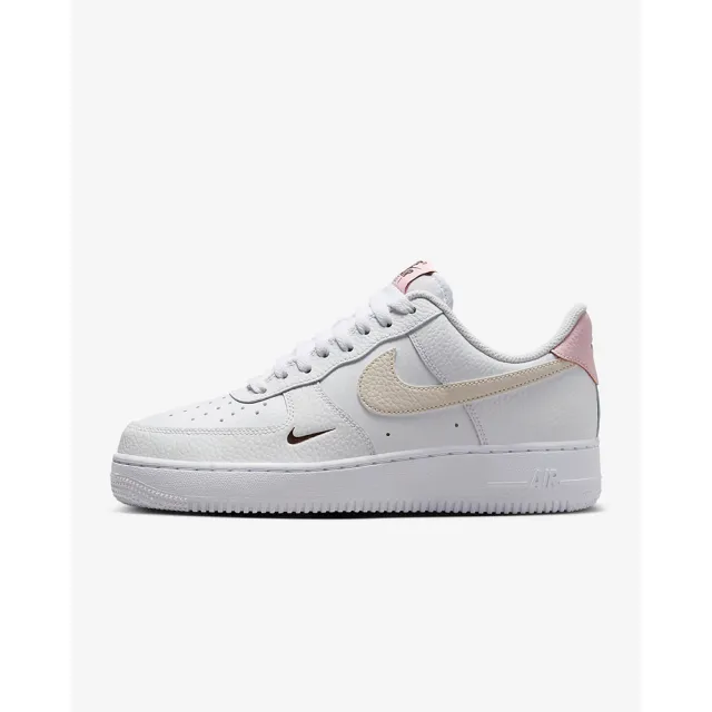 【NIKE 耐吉】運動鞋 休閒鞋 女鞋 男鞋 W AIR FORCE 1 07 白 粉 小勾 雙勾 AF1 低筒 荔枝皮(HF9992100)