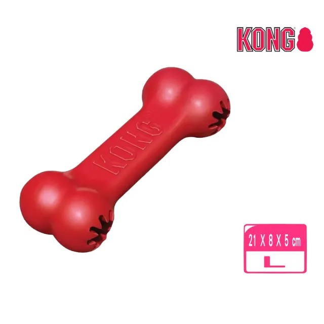 【KONG】Classic Goodie Bone / 紅色狗骨頭益智玩具 L(10014)(寵物玩具)