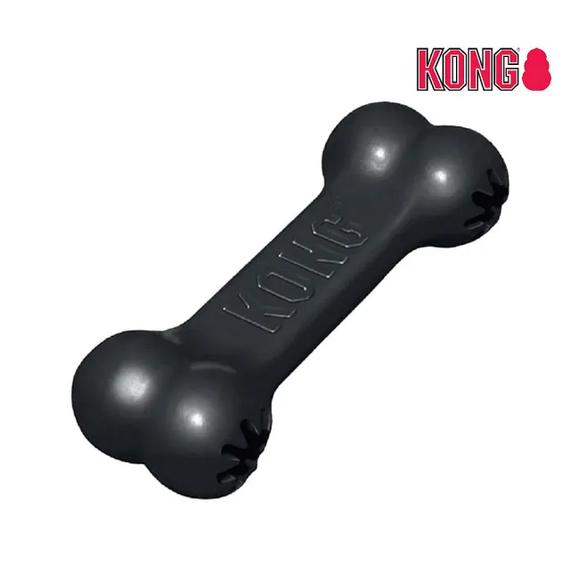 【KONG】Extreme Goodie Bone / 黑色狗骨頭益智玩具 L（10015）(寵物玩具)