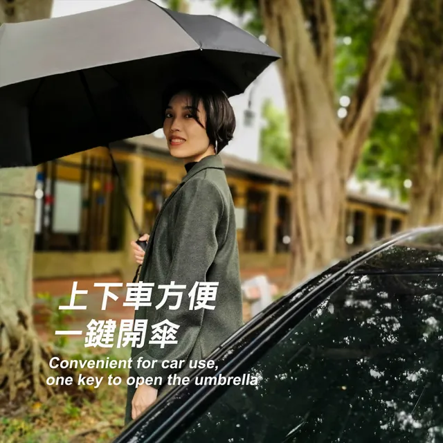 【雨之情】安全防回彈雙色賽車自動傘(雨傘/折疊傘/自動傘/防曬/大傘)