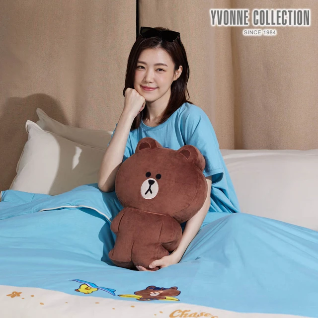 YVONNE 以旺傢飾 熊大立體靠枕(LINE FRIENDS)