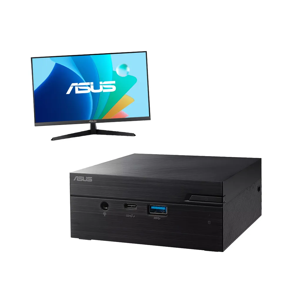 【ASUS 華碩】27型護眼螢幕組★N4505迷你電腦(PN41-N45YMZV/N4505/4G/128G/W11P)