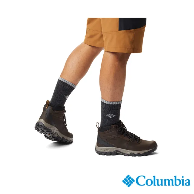 【Columbia 哥倫比亞官方旗艦】男款-NEWTON RIDGE™ Omni-Tech防水高筒登山鞋-卡其(UBI39700KI/IS)