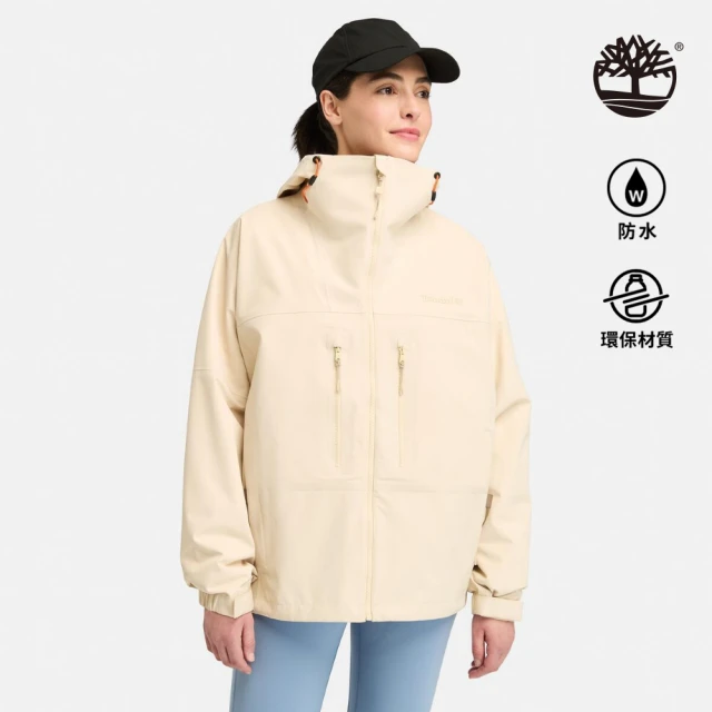 Timberland 女款象牙色Caps Ridge防水運動外套(A5XRUEFL)