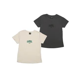【KANGOL】袋鼠 女款印花短T 64221006(圓領 郵戳風)