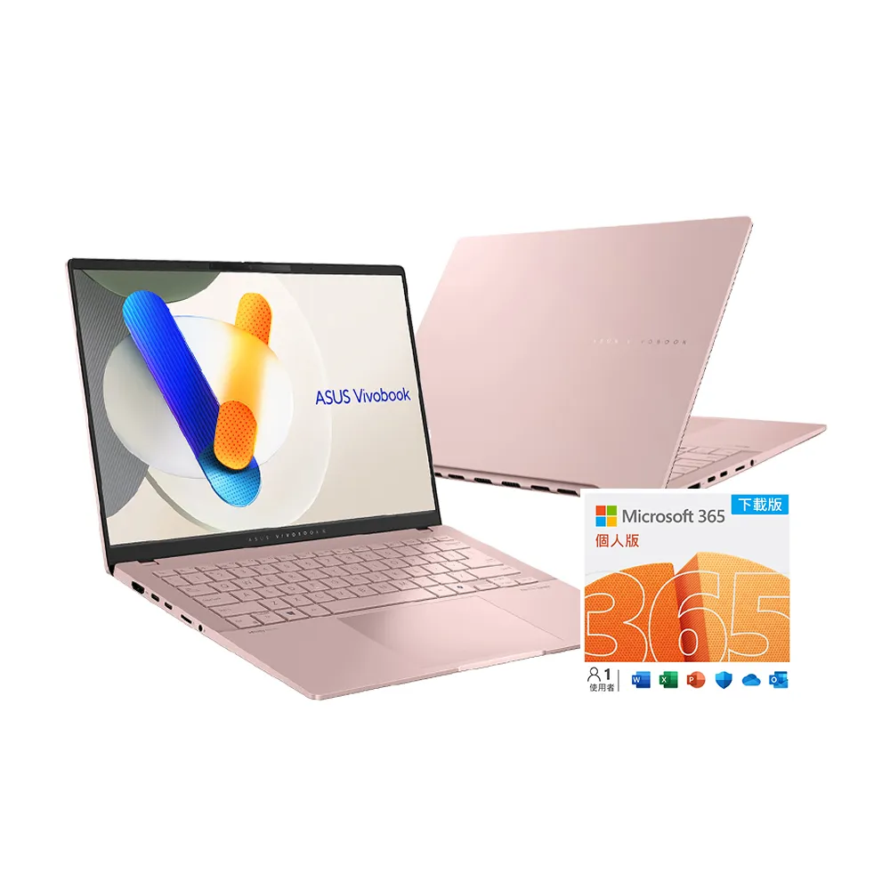 【ASUS】微軟M365一年組★14吋R5輕薄筆電(VivoBook S M5406NA/R5-7535HS/16G/512G/W11/OLED)