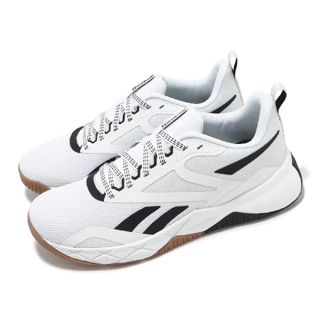 【REEBOK】訓練鞋 NFX Trainer 女鞋 白 黑 網眼 穩定 健身 運動鞋(HR0419)