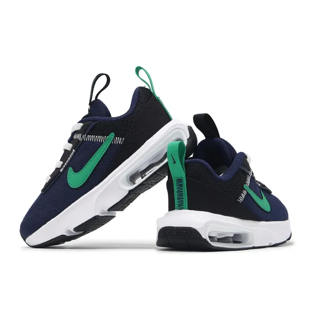 【NIKE 耐吉】童鞋 Air Max Intrlk Lite TD 小童 深藍 綠 學步鞋 氣墊 運動鞋 寶寶鞋(DH9410-402)