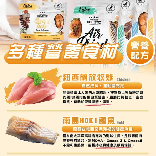 【ABSOLUTE HOLISTIC 超越巔峰】貓用鮮肉主食肉片500g(貓飼料、貓主食、無穀鮮食肉片)