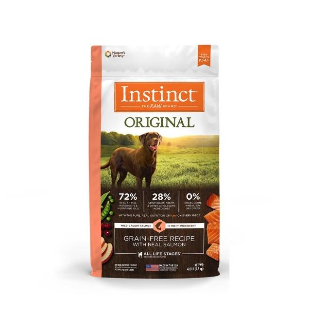 【Instinct 原點】鮭魚無穀全犬配方4lb(WDJ 狗飼料 無穀飼料 不含麩質 肉含量70%)