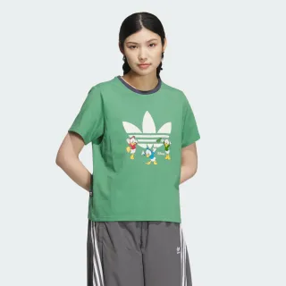 【adidas 愛迪達】DISNEY 唐老鴨系列 短袖上衣 女 - Originals JP1427