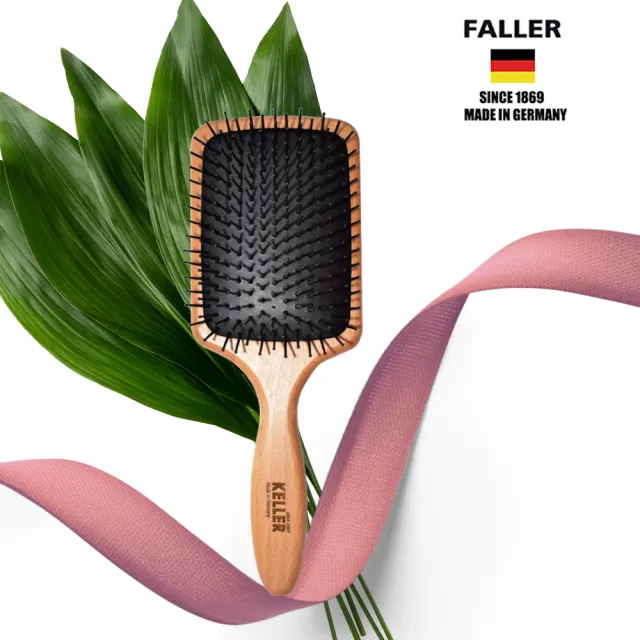 【FALLER 芙樂】德國製原木大型抗糾結氣墊梳(氣墊梳/梳頭按摩美容/雙11)