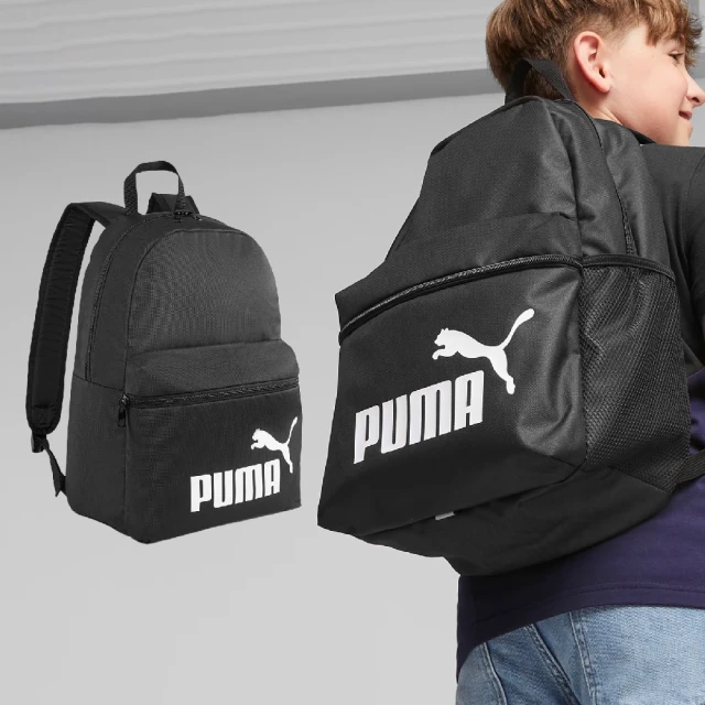 PUMA 後背包 Phase Backpack 黑 白 可調背帶 雙肩背 肩背包 背包(079943-01)