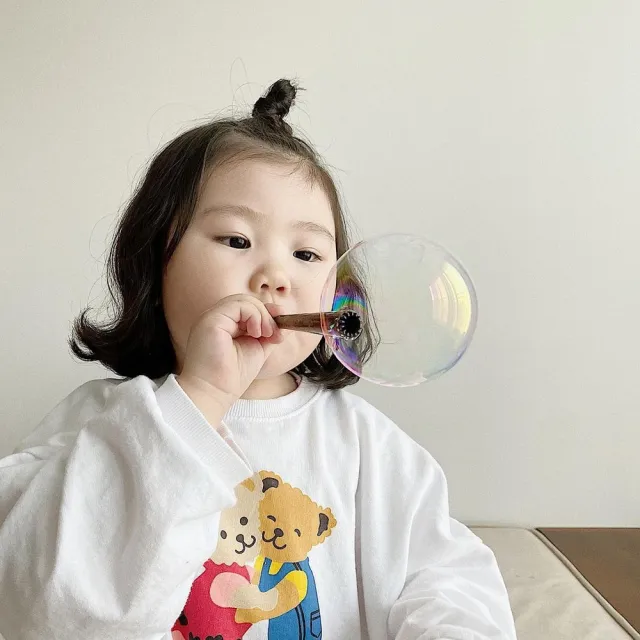【韓國 MOTHERS CORN】小木森林 兒童泡泡玩具(怎麼翻都不會灑出來的栗子頭)