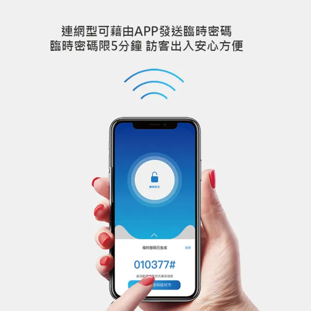 【VOC】X7S 聯網型五合一把手式電子鎖(遠端手機開門│指紋│卡片│密碼│鑰匙/含安裝)