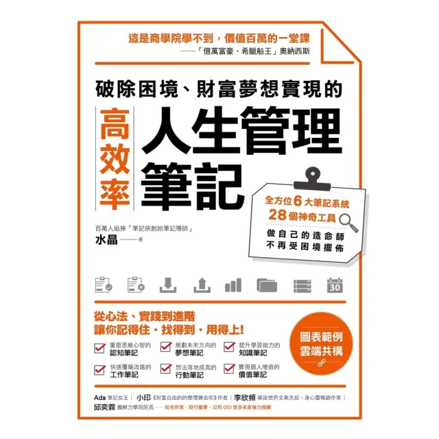 【momoBOOK】破除困境、財富夢想實現的高效率「人生管理筆記」(電子書)