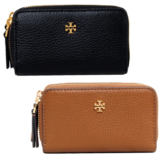 TORY BURCH BLAKE經典LOGO荔枝紋多夾層零錢