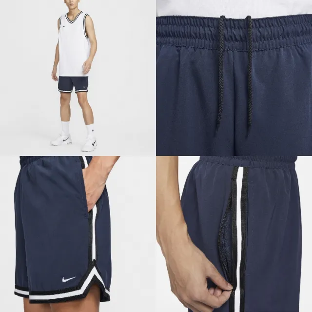 【NIKE 耐吉】短褲 DNA 6” UV Basketball Shorts 男款 藍 白 排汗 籃球 運動褲 短褲(FN2660-410)