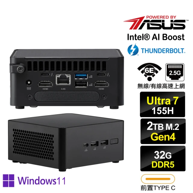 ASUS 華碩 NUC i7十六核{獵隼S12DP} Win