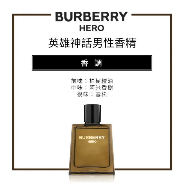 【BURBERRY 巴寶莉】英雄神話男性香精100ml(專櫃公司貨)