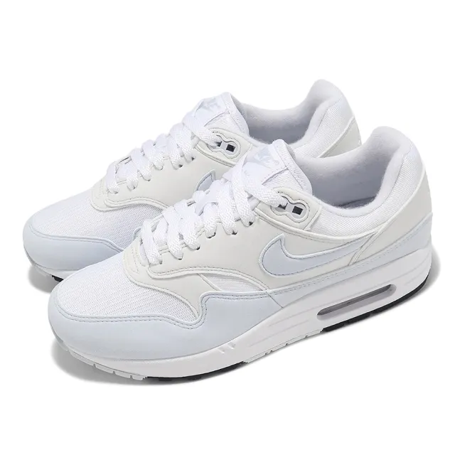 【NIKE 耐吉】休閒鞋 Wmns Air Max 1 女鞋 白 藍 氣墊 緩衝 經典 運動鞋(DZ2628-105)