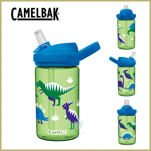 【CAMELBAK】400ml eddy+ 兒童吸管運動水瓶(公司貨/多喝水/兒童水壺/防塵蓋)