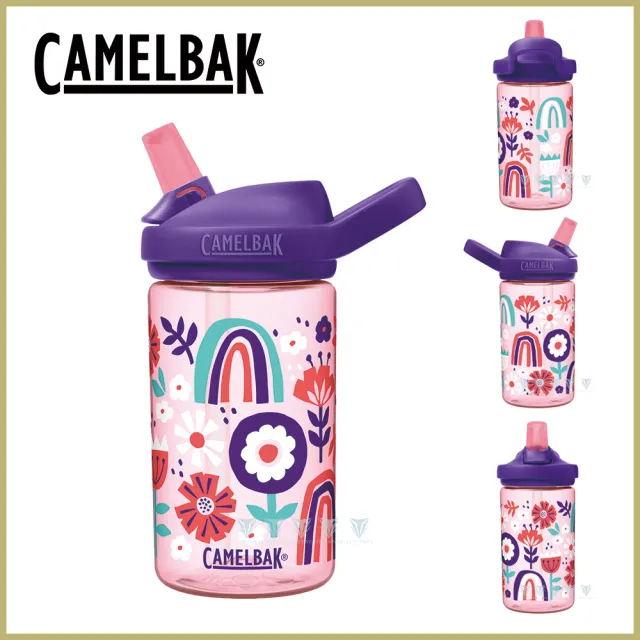 【CAMELBAK】400ml eddy+ 兒童吸管運動水瓶(公司貨/多喝水/兒童水壺/防塵蓋)