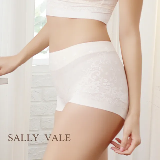 【Sally Vale 莎莉薇】冰心蕾絲 提臀美型石墨烯內褲(6件隨機色)