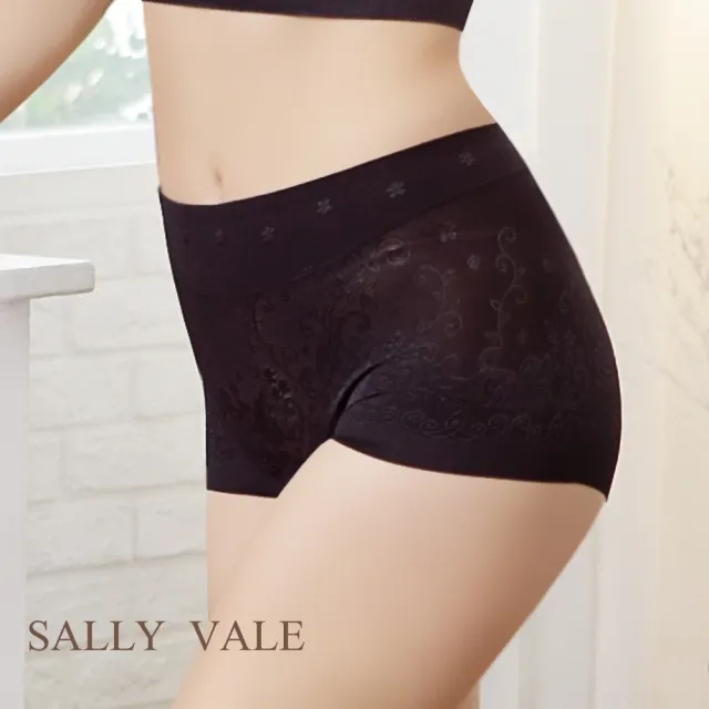 【Sally Vale 莎莉薇】冰心蕾絲 提臀美型石墨烯內褲(6件隨機色)