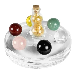 【開運億姊】招財開運穩賺旺人際旺九紫離火運-黃水晶葫蘆款五行七星陣(加贈五行開運手鍊)