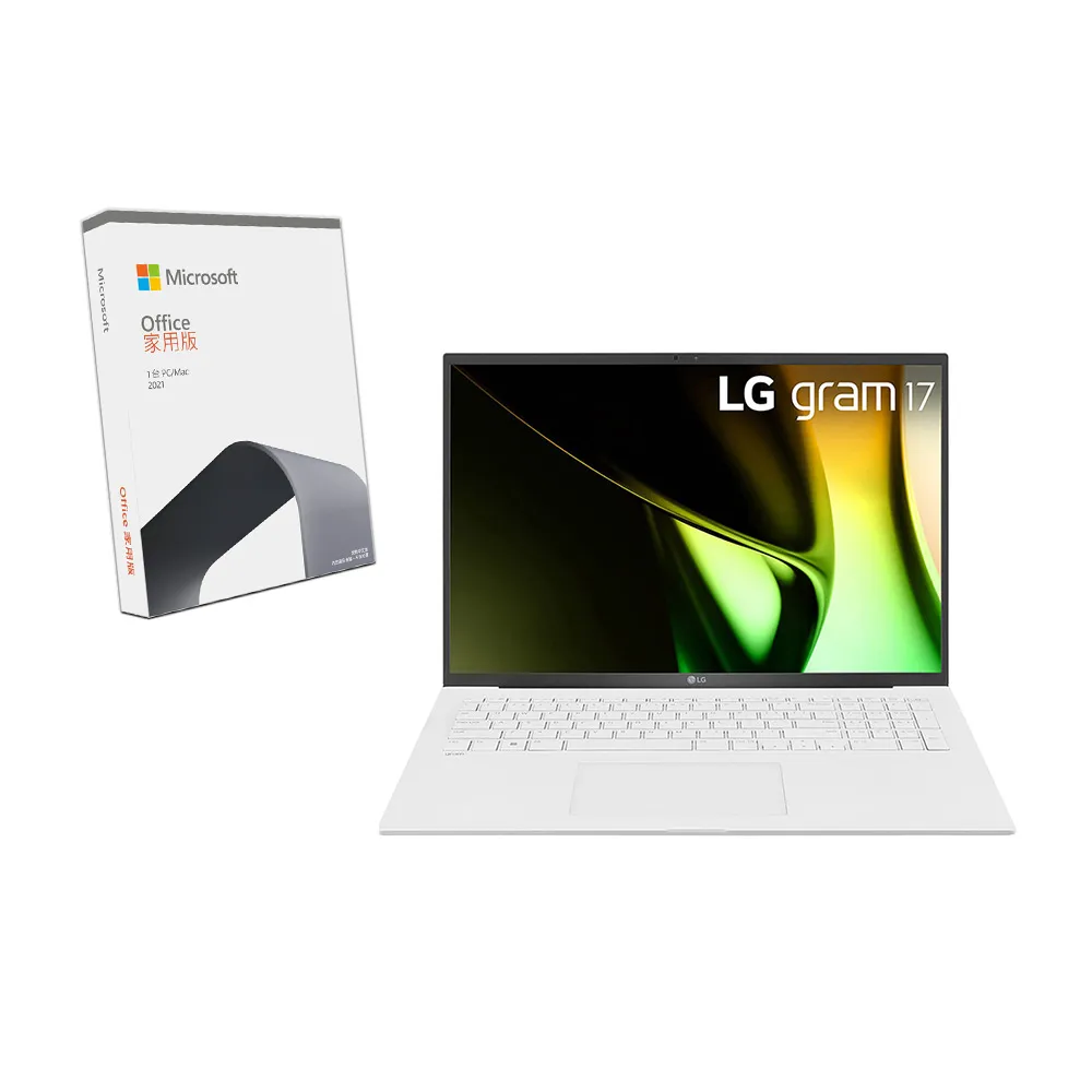 【LG 樂金】Office2021組★17吋Ultra 5 AI筆電(17Z90S-G.AA54C2/Ultra5-125H/16G/512G SSD/W11/EVO/冰雪白)