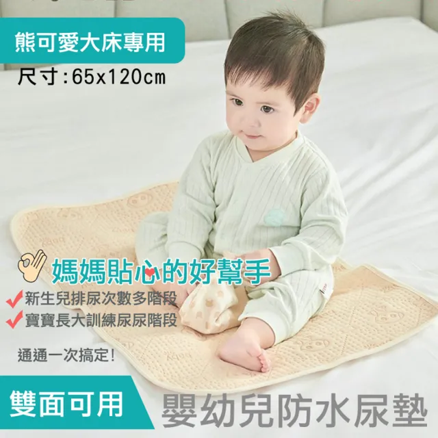 【Smartmom】嬰幼兒防水尿墊 60x120cm(大床專用)