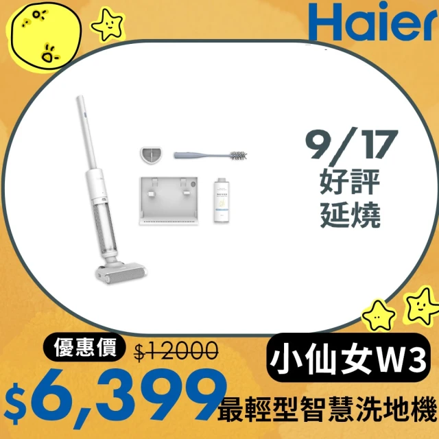 Haier 海爾 白兵長蒸氣織物清潔機R9(市面唯一100°