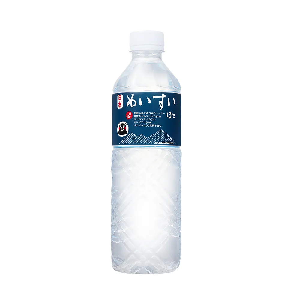 【日本名水13度C】JKKWATER 600ml 24瓶/箱 日本原裝(礦泉水/天然水/軟水 600ml 24入x4箱 共96入)