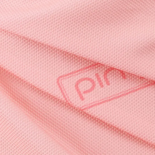 【PING】女款LOGO吸濕排汗高爾夫立領短袖上衣--粉橘(GOLF/高爾夫球衫/RA24123-23)